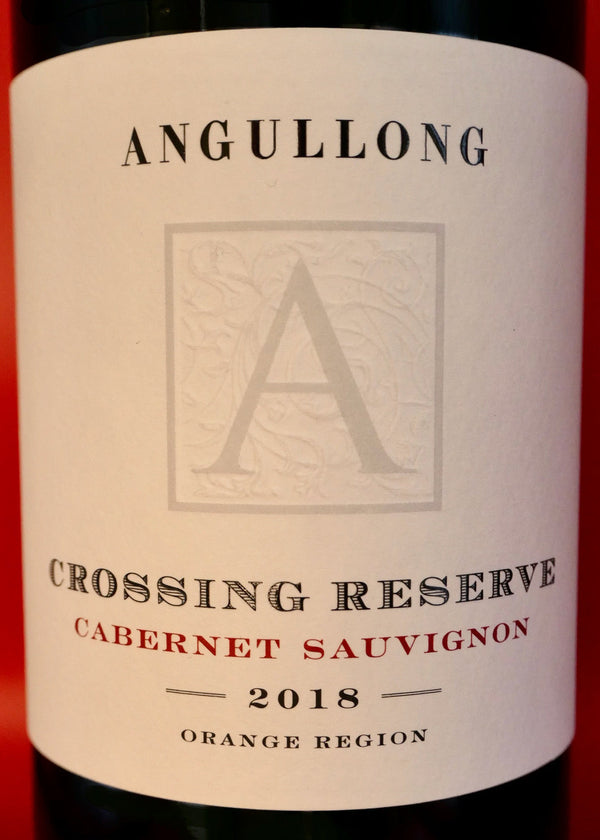 Angullong Crossing Reserve Cabernet Sauvignon 2018 Australian Red Wine Label