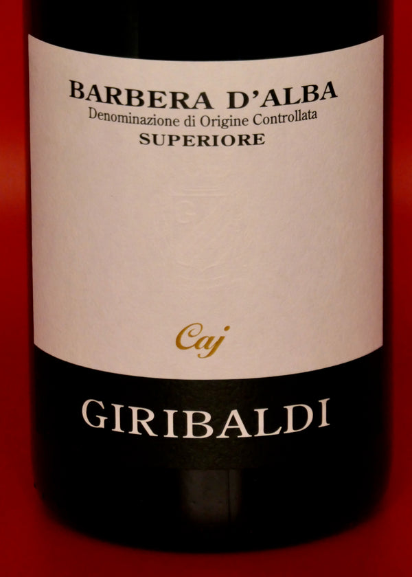 GIRIBALDI_BARBERA_D_ALBA_CAJ_2018_ORGANIC_PIEDMONT_ITALIAN_RED_WINE_LABEL