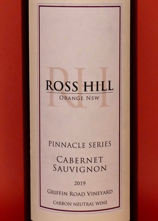 Ross Hill Pinnacle Series Cabernet Sauvignon Red Wine 2019 Bottle Label