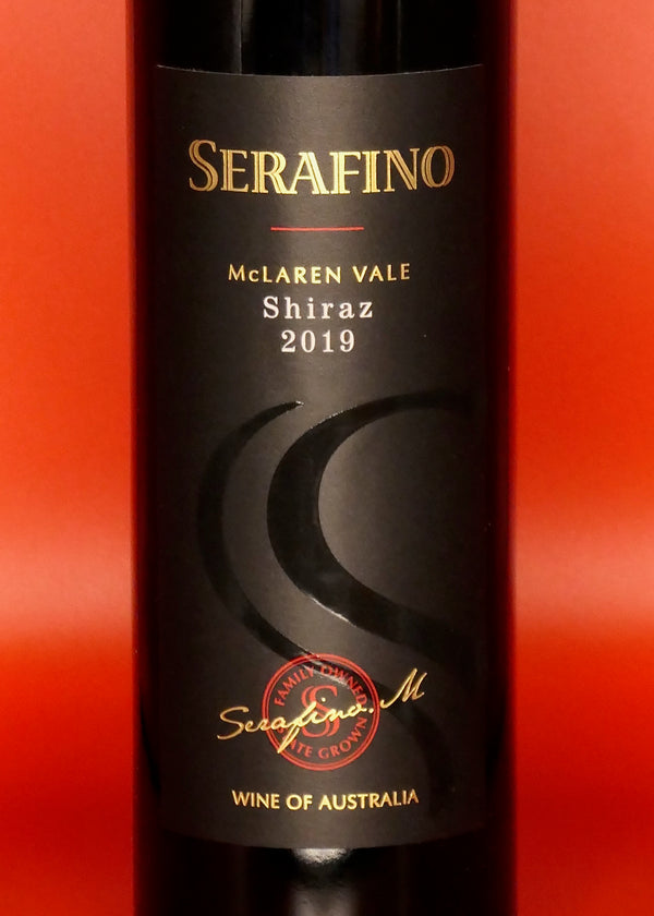 Serafino McLaren Vale Shiraz 2019 Australian Red Wine Label