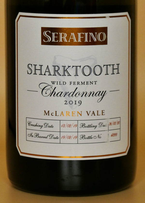 Serafino McLaren Vale Sharktooth Chardonnay 2019 Australian White Wine Label